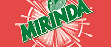 Mirinda Strawberry logo設計欣賞 米林達草莓標志設計欣賞