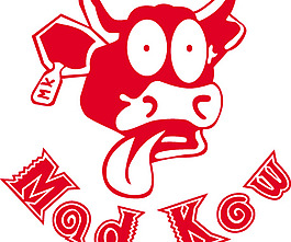 Mad Kow logo設計欣賞 瘋狂漢口標志設計欣賞