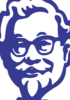 KFC Head logo設計欣賞 肯德基頭標志設計欣賞