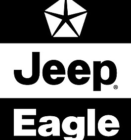 Jeep Eagle logo设计欣赏 吉普鹰标志设计欣赏