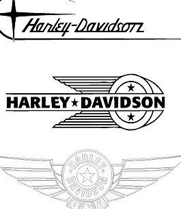 harley-davidson old logo设计欣赏 哈雷戴维森老标志设计欣赏