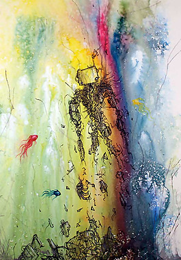 位圖 動物 魚 機器人 色彩 免費素材