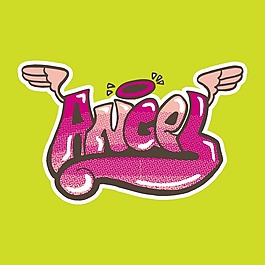 印花矢量圖 T恤圖案 圖文結(jié)合 生活元素 翅膀 免費(fèi)素材
