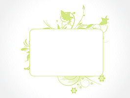 摘要裝飾花卉幀design9
