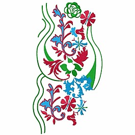 繡花 花朵 花紋 免費(fèi)素材