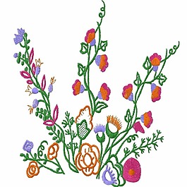 繡花 花朵 花紋 免費(fèi)素材
