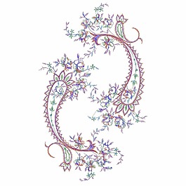 繡花 花紋 花朵 免費素材