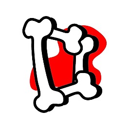 萬圣節(jié)的文字D從骨頭