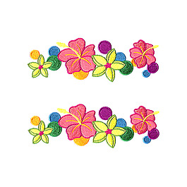 繡花 花邊 植物 花朵 免費(fèi)素材