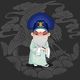 印花矢量圖 T恤圖案 圖文結(jié)合 國粹 京劇 免費(fèi)素材