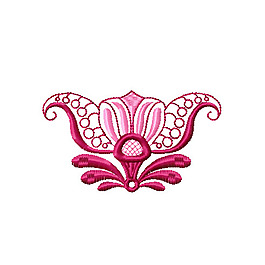 繡花 幾何 花朵 免費素材