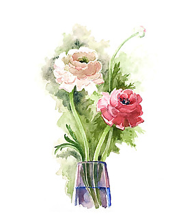 位圖 植物 寫意花卉 花朵 牡丹 免費(fèi)素材
