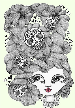位圖 插畫 時尚插畫 插畫師 Danielle 免費(fèi)素材
