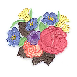 繡花 花卉 花朵 免費素材