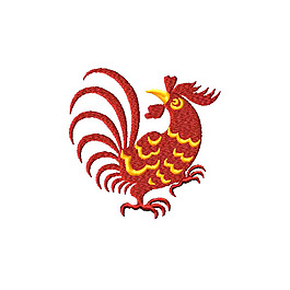 繡花 動(dòng)物 十二生肖 雞 免費(fèi)素材