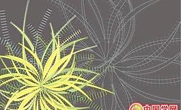 綠色凌亂線條背景矢量素材