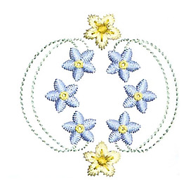 繡花 花卉 花朵 花紋 免費(fèi)素材