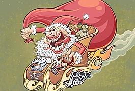 圣誕老人矢量素材