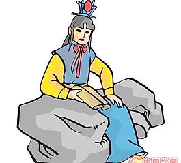 中华传统人物之贾宝玉卡通矢量素材