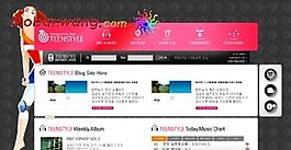 時尚音樂試聽網站模板