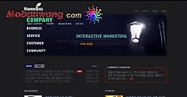 黑色企业介绍网站模板
