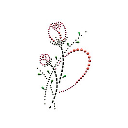 燙鉆 植物 花朵 免費素材