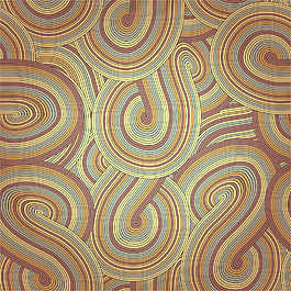 矢量無(wú)縫摘要手繪圖案