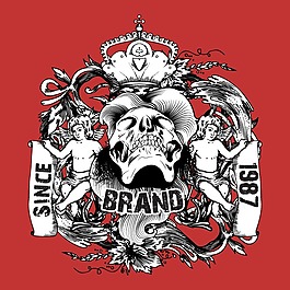印花矢量圖 T恤圖案 圖文結(jié)合 生活元素 骷髏 免費素材