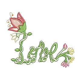 繡花 植物 花卉 花朵 文字 免費素材