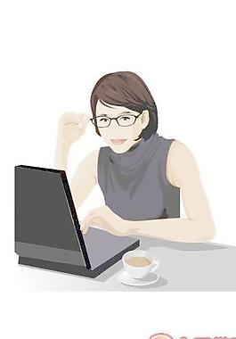 辦公人物矢量圖