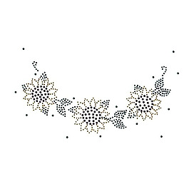 燙鉆 領(lǐng)邊 植物 花朵 免費(fèi)素材