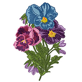 繡花 花卉 花朵 免費(fèi)素材