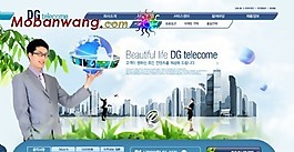 生活通信介紹網(wǎng)頁模板