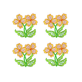 繡花 植物 花朵 免費素材