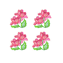 繡花 植物 花朵 免費素材