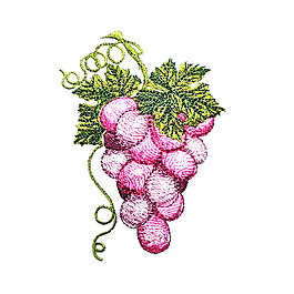 繡花 植物 葡萄 免費(fèi)素材