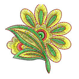 繡花 花卉 花朵 花紋 免費(fèi)素材