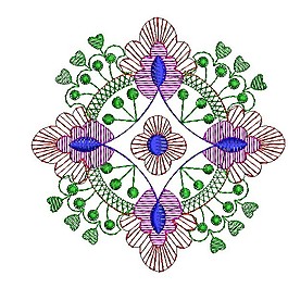 繡花 花卉 花朵 花紋 免費(fèi)素材