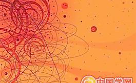 凌亂線條與圓點(diǎn)元素