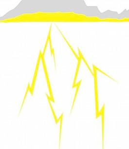 雷電下雨天氣