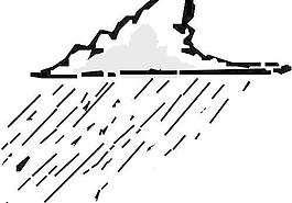 雷電下雨天氣