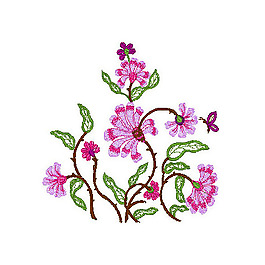 繡花 植物 花朵 免費(fèi)素材