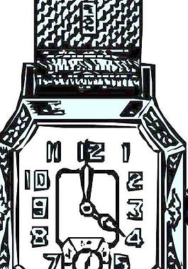 卡通时钟手表