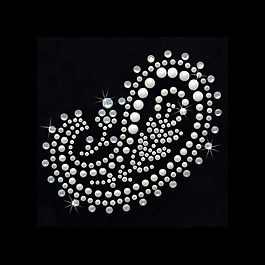 燙鉆 生活元素 羽毛 花紋 免費素材