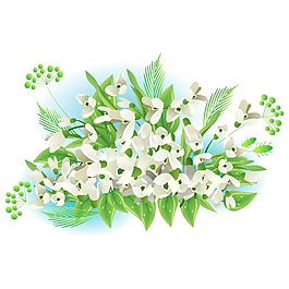 矢量圖 植物 寫意花卉 花朵 野花 免費(fèi)素材