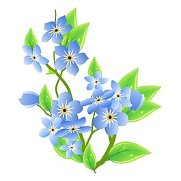矢量圖 植物 寫意花卉 花朵 野花 免費(fèi)素材