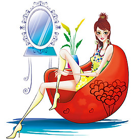 位圖 插畫 時(shí)尚插畫 人物插畫 人物 免費(fèi)素材