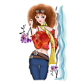 位圖 插畫 時(shí)尚插畫 人物插畫 人物 免費(fèi)素材