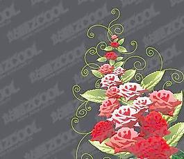 玫瑰花装饰图案