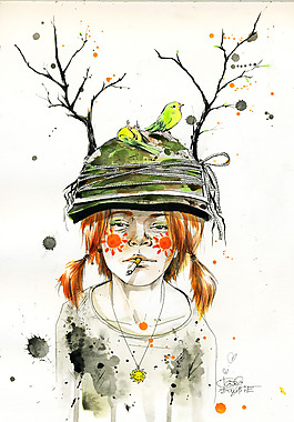 位图 插画 插画师 lora zombie 免费素材